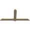 Ekena Millwork Eugene Rough Sawn Timber Gable Bracket, Douglas Fir, 72"W x 36"H x 2"D x 6"F, 12/12 Pitch GBW072X36X0206EUG00RDF - alternate 3